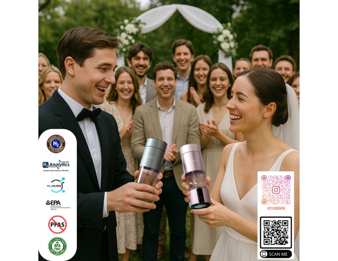 H2yunshen Brand X5 Hydrogen Water Bottle Benefits Reviews: Cardiovascular Protection Benefits, IHSA Compliant, PFAS free, BPA Free